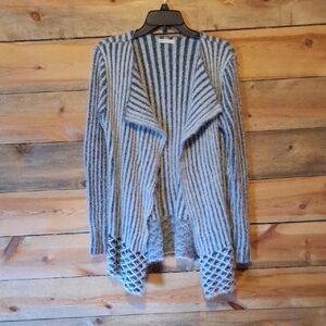 Cato  Gray Striped Cardigan